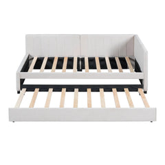 Bellemave® Twin Size Upholstered Daybed with Trundle - Bellemave