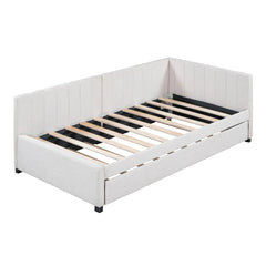 Bellemave® Twin Size Upholstered Daybed with Trundle - Bellemave