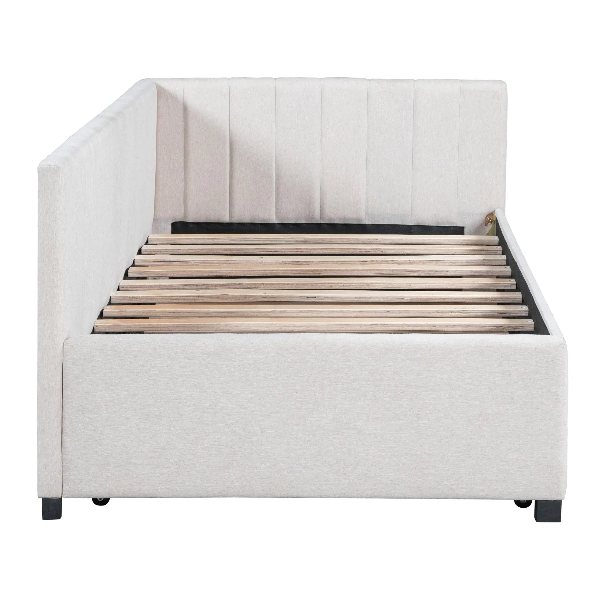 Bellemave® Twin Size Upholstered Daybed with Trundle - Bellemave