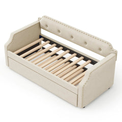 Bellemave® Twin Size Upholstered Daybed with Trundle - Bellemave