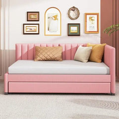 Bellemave® Twin Size Upholstered Daybed with Trundle - Bellemave