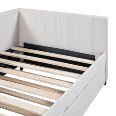 Bellemave® Twin Size Upholstered Daybed with Trundle - Bellemave
