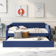 Bellemave® Twin Size Upholstered Daybed with Trundle - Bellemave