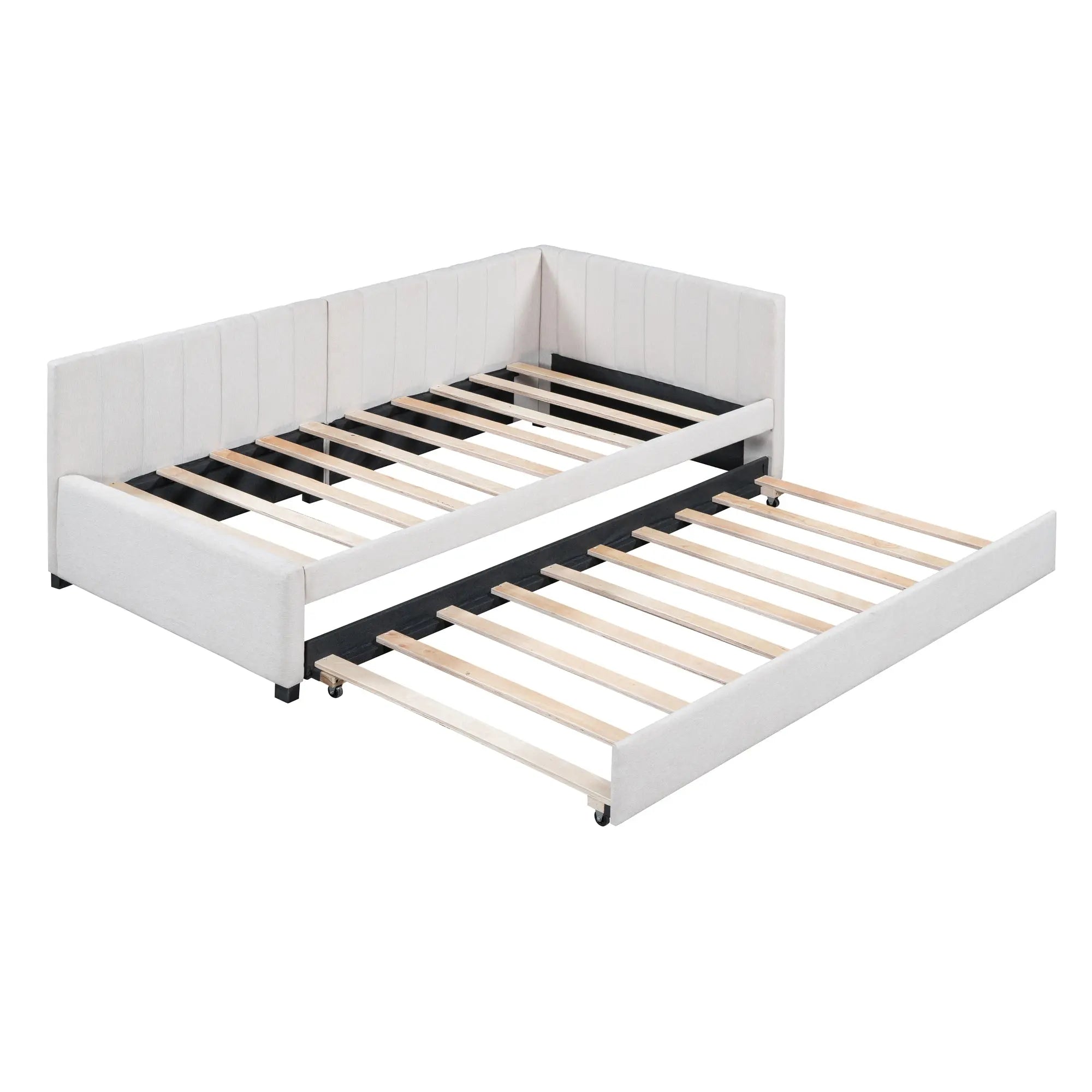 Bellemave® Twin Size Upholstered Daybed with Trundle - Bellemave