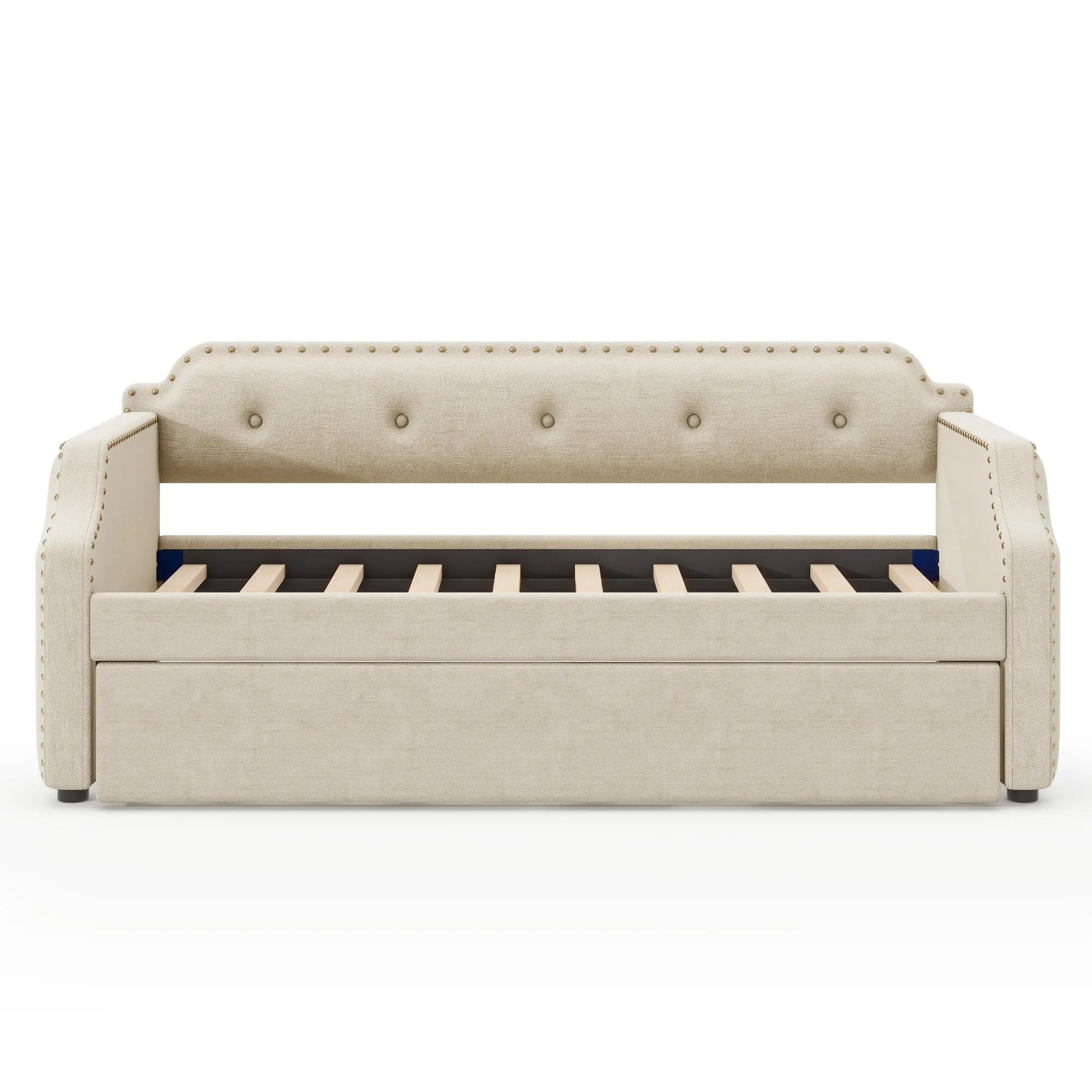 Bellemave® Twin Size Upholstered Daybed with Trundle - Bellemave