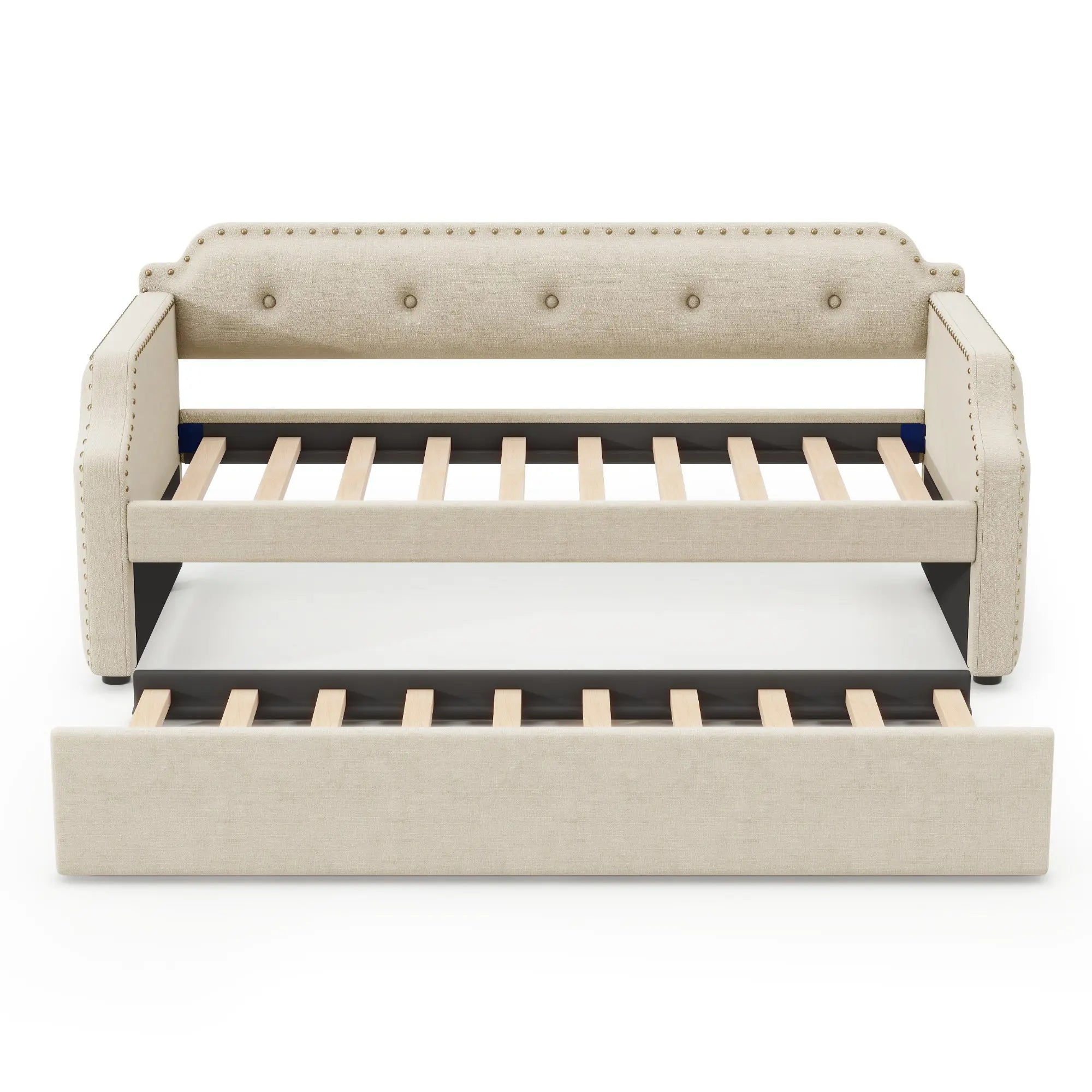 Bellemave® Twin Size Upholstered Daybed with Trundle - Bellemave