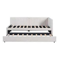 Bellemave® Twin Size Upholstered Daybed with Trundle - Bellemave