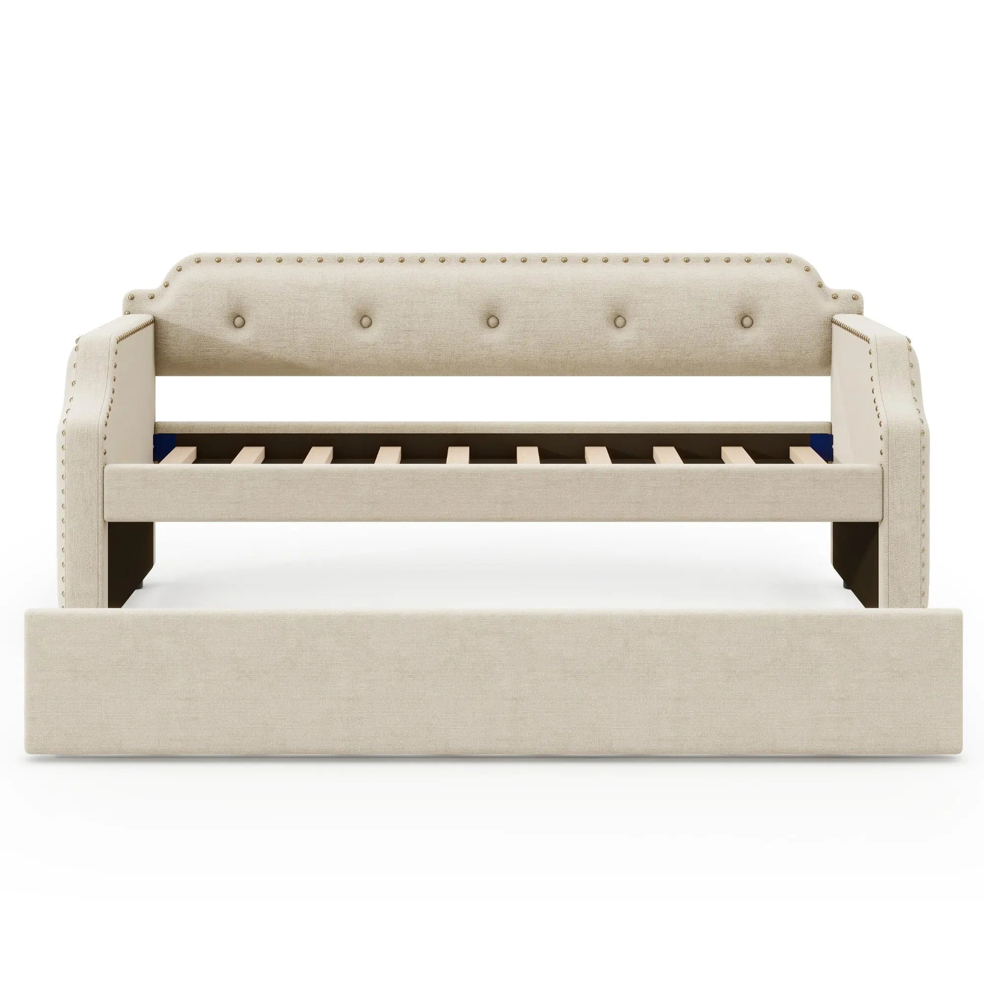 Bellemave® Twin Size Upholstered Daybed with Trundle - Bellemave