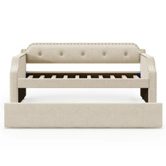 Bellemave® Twin Size Upholstered Daybed with Trundle - Bellemave