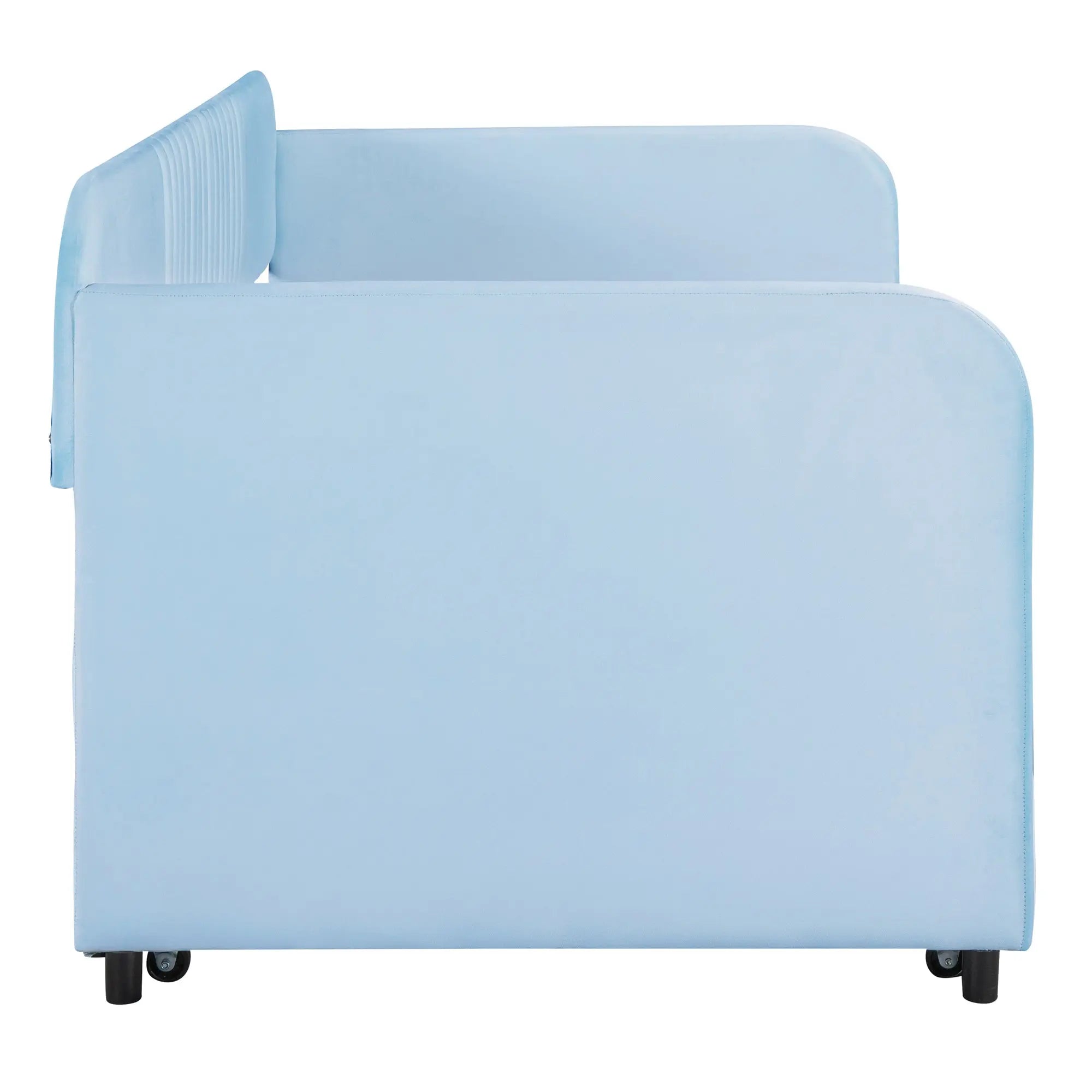Bellemave® Twin Size Upholstered Daybed with Trundle Bed - Bellemave