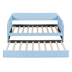 Bellemave® Twin Size Upholstered Daybed with Trundle Bed - Bellemave