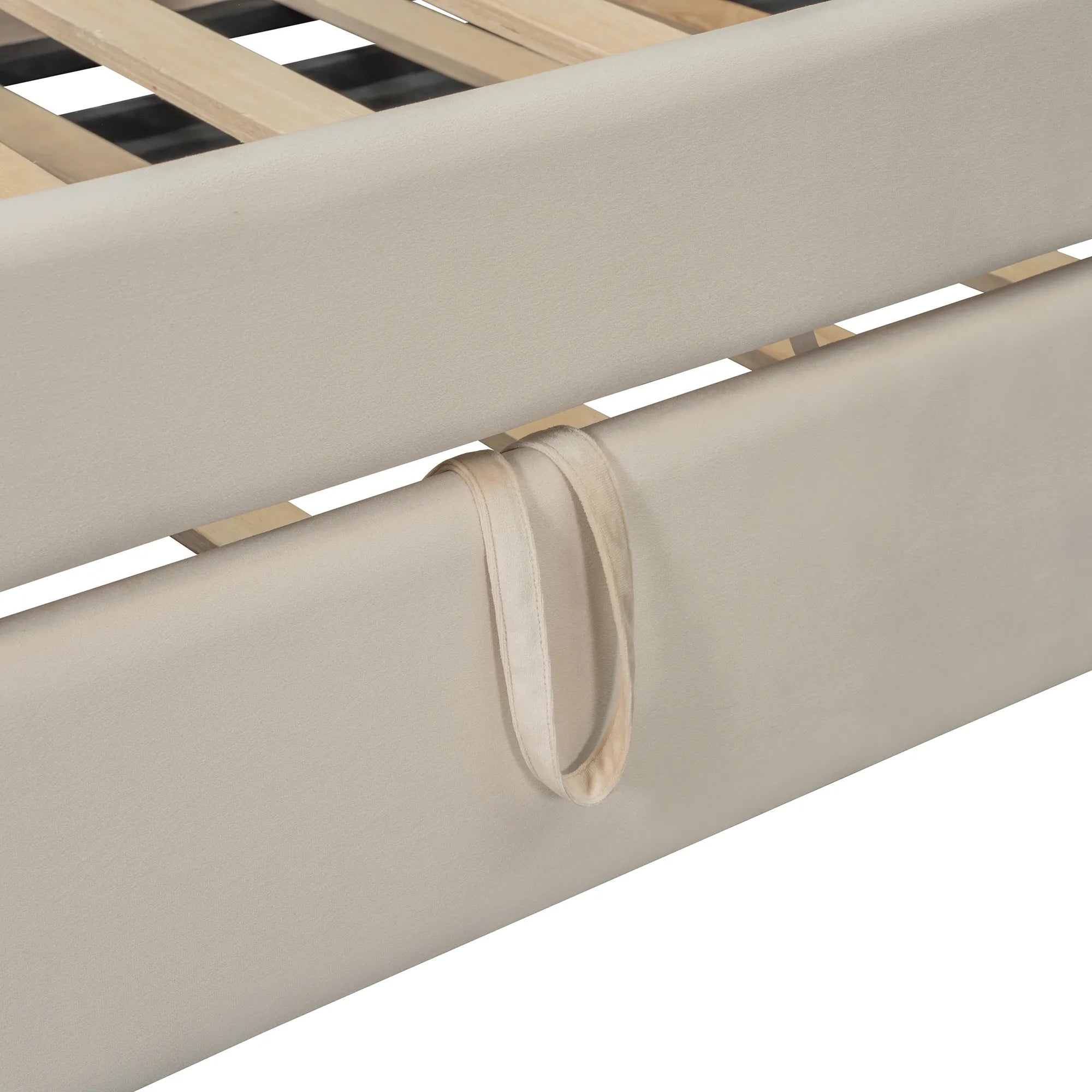 Bellemave® Twin Size Upholstered Daybed with Trundle, Storage Shelves, USB & Outlet - Bellemave