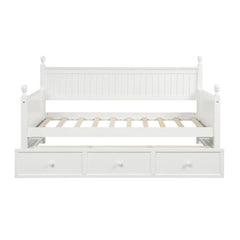 Bellemave® Twin Size Wood Daybed with 3 Drawers - Bellemave