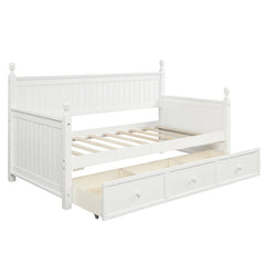 Bellemave® Twin Size Wood Daybed with 3 Drawers - Bellemave