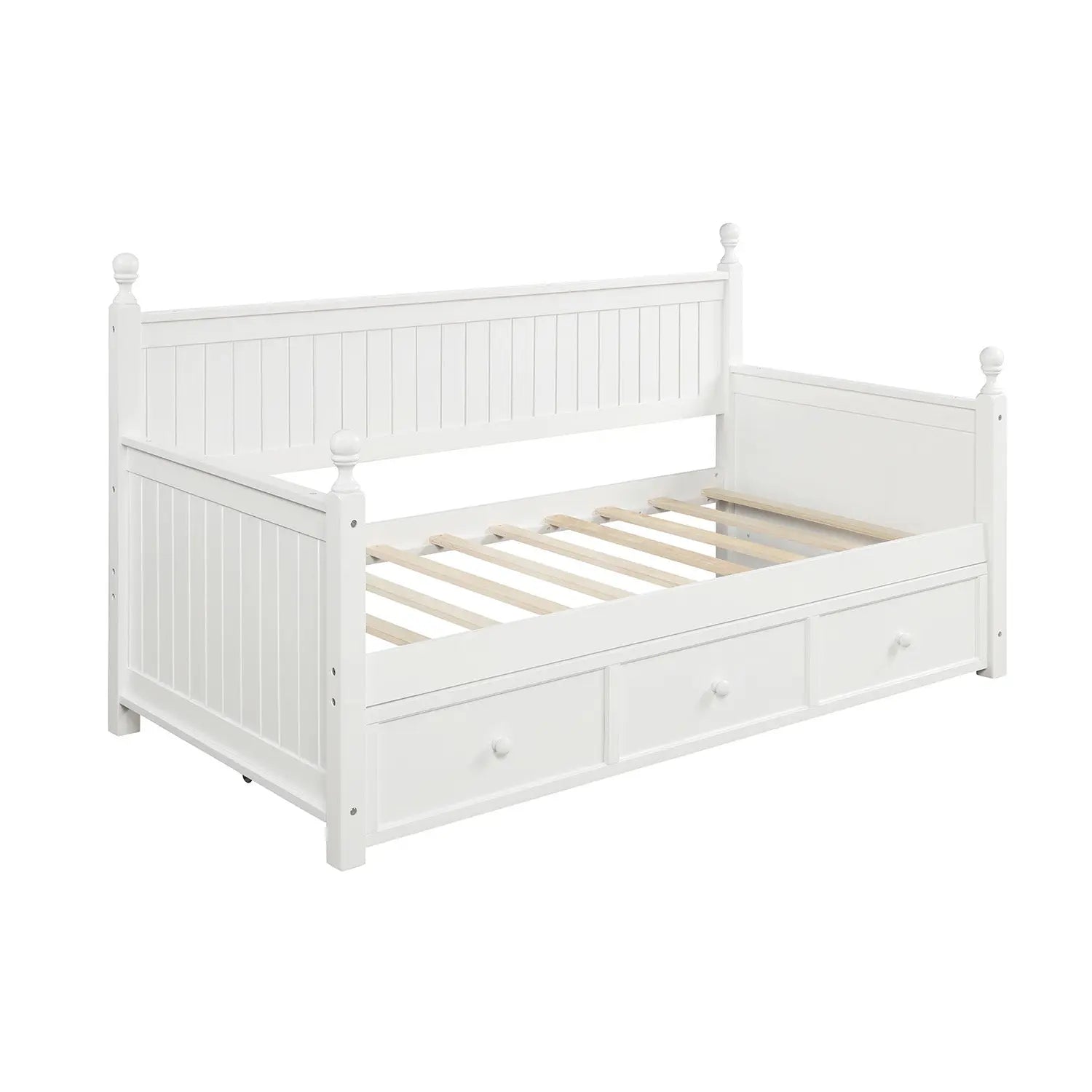 Bellemave® Twin Size Wood Daybed with 3 Drawers - Bellemave