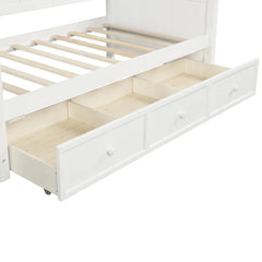 Bellemave® Twin Size Wood Daybed with 3 Drawers - Bellemave