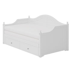 Bellemave® Twin Size Wood Daybed with Extended Pop Up Trundle and Storage Drawers - Bellemave