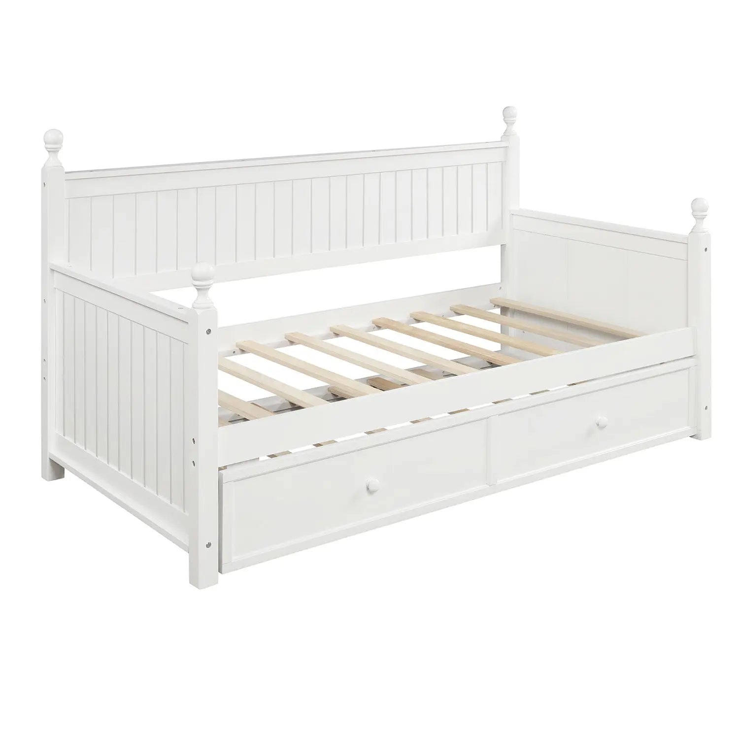 Bellemave® Twin Size Wood Daybed with Trundle - Bellemave