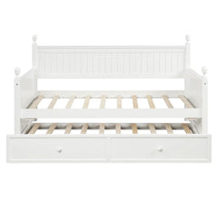 Bellemave® Twin Size Wood Daybed with Trundle - Bellemave