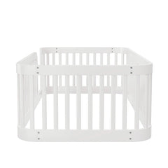 Bellemave® Twin Size Wood Montessori Floor Bed with Fence - Bellemave