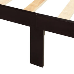 Bellemave® Twin Size Wood Platform Bed with Headboard and Footboard - Bellemave
