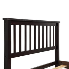 Bellemave® Twin Size Wood Platform Bed with Headboard and Footboard - Bellemave