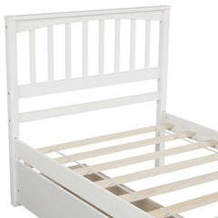Bellemave® Twin Size Wood Platform Bed with Two Drawers - Bellemave
