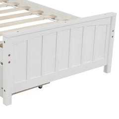 Bellemave® Twin Size Wood Platform Bed with Two Drawers - Bellemave