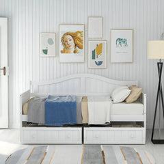 Bellemave® Twin Size Wooden Daybed with Trundle - Bellemave