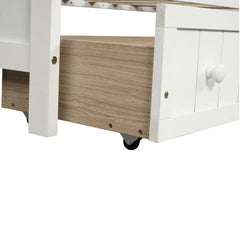 Bellemave® Twin Size Wooden Daybed with Trundle - Bellemave
