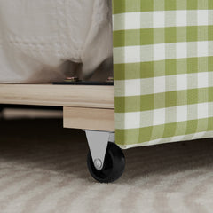 Bellemave® Twin to King Daybed with Trundle & USB Charging, Wave Upholstered Sofa Bed - Bellemave