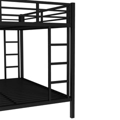 Bellemave® Twin XL over Queen Metal Bunk Bed with Trundle for Kids, Teens & Adults, Black - Bellemave