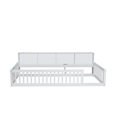 Bellemave® Twin XL Size Wood Daybed with Storage Cabinets and USB Ports - Bellemave