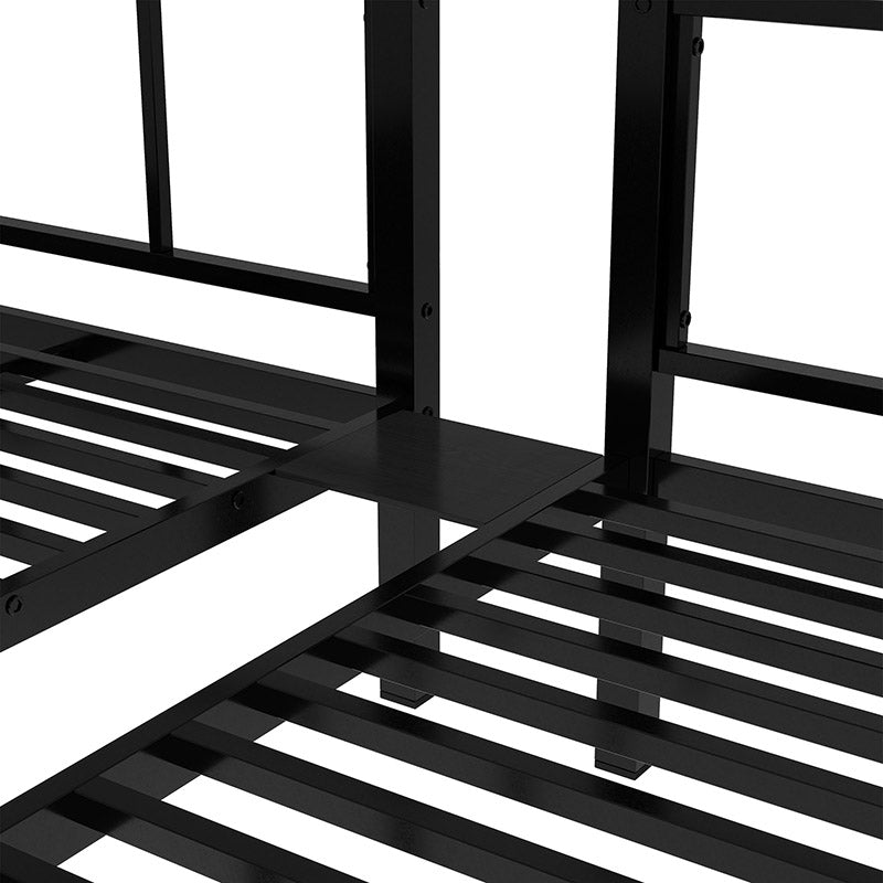 Bellemave® Twin XL/Twin over Twin & Twin Metal Triple Bunk Bed for 3 - Bellemave