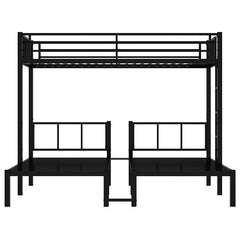 Bellemave® Twin XL/Twin over Twin & Twin Metal Triple Bunk Bed for 3 - Bellemave