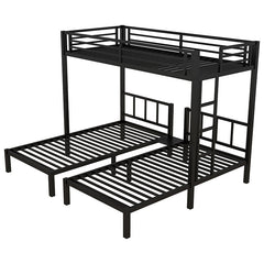 Bellemave® Twin/Twin XL Over Twin&Twin Metal Triple Bunk Bed - Bellemave