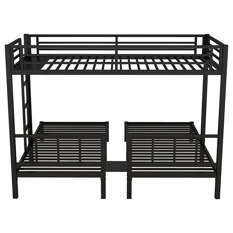 Bellemave® Twin/Twin XL Over Twin&Twin Metal Triple Bunk Bed - Bellemave