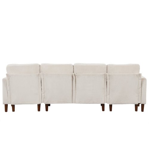 Bellemave® U - Shaped Sponge - filled Cushion Combination Sofa - Bellemave