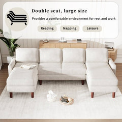 Bellemave® U - Shaped Sponge - filled Cushion Combination Sofa - Bellemave