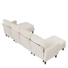 Bellemave® U - Shaped Sponge - filled Cushion Combination Sofa - Bellemave