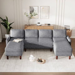 Bellemave® U - Shaped Sponge - filled Cushion Combination Sofa - Bellemave