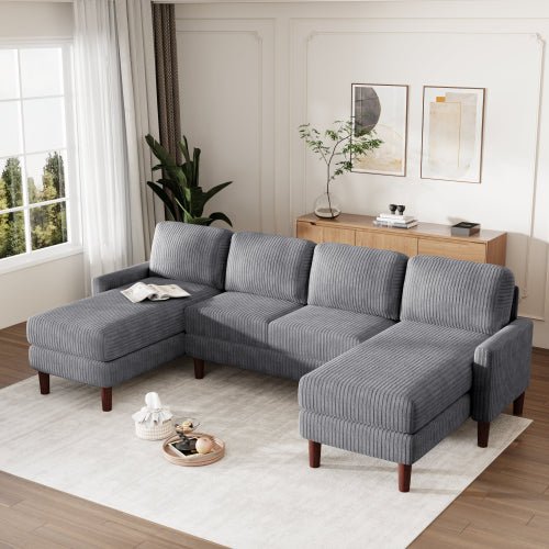 Bellemave® U - Shaped Sponge - filled Cushion Combination Sofa - Bellemave