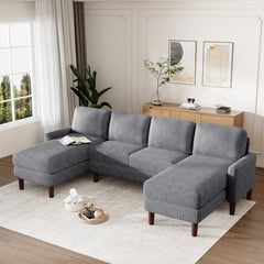 Bellemave® U - Shaped Sponge - filled Cushion Combination Sofa - Bellemave
