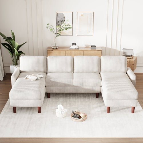 Bellemave® U - Shaped Sponge - filled Cushion Combination Sofa - Bellemave