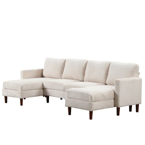Bellemave® U - Shaped Sponge - filled Cushion Combination Sofa - Bellemave