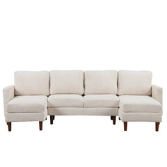 Bellemave® U - Shaped Sponge - filled Cushion Combination Sofa - Bellemave