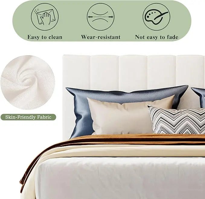 Bellemave® Upholstered Platform Bed with A Hydraulic Storage System - Bellemave