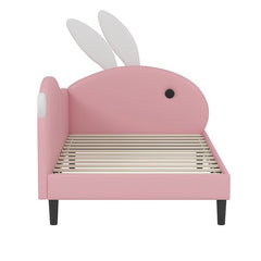 Bellemave® Upholstered Rabbit - Shape Daybed, Sofabed with Rabbit Ear Headboard - Bellemave