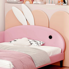 Bellemave® Upholstered Rabbit - Shape Daybed, Sofabed with Rabbit Ear Headboard - Bellemave