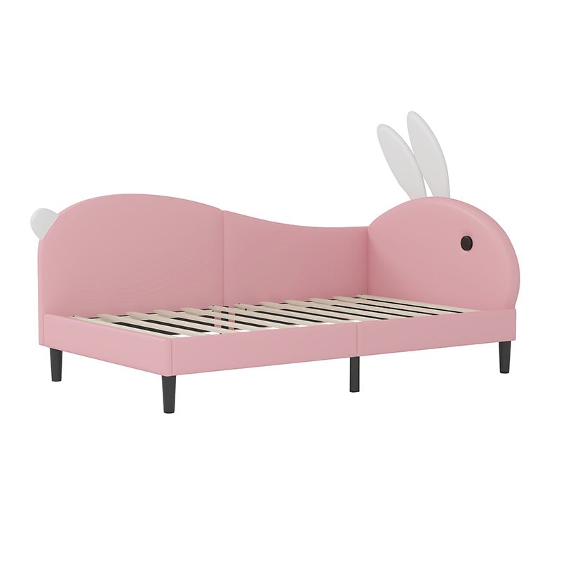 Bellemave® Upholstered Rabbit - Shape Daybed, Sofabed with Rabbit Ear Headboard - Bellemave